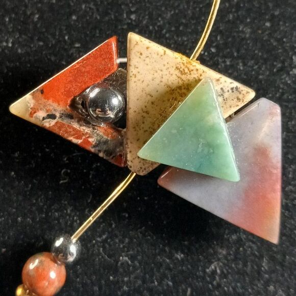 Artisian Brooch Multishaped and Colored - Picture 3 of 7